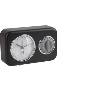 Present Time Clock with Kitchen Timer Nostalgia