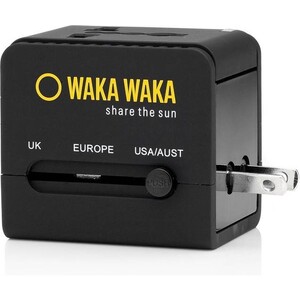 WakaWaka wereld reis-adapter en USB-oplader