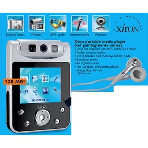 Xiron alles-in-1 Gadget/mpeg4/foto camera mediaplayer